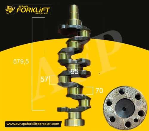 CRANKSHAFT – KOMATSU NT10 / 4D95S — AFM000260