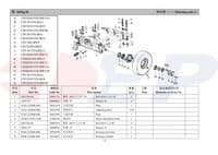POWER CYLINDER SHAFT (COMPLETE) - HANGCHA 2.5/3.5 TON — AFM006357